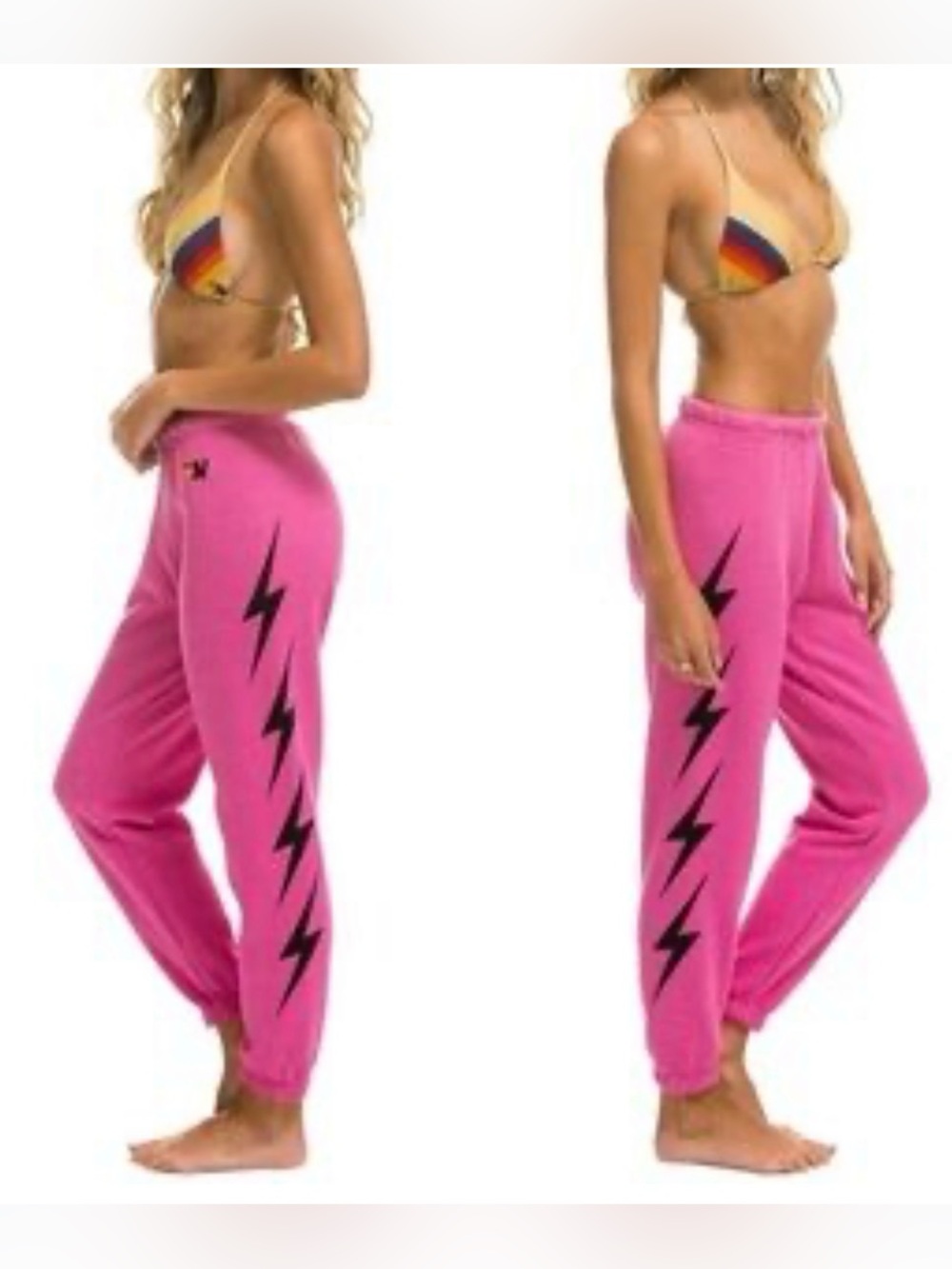 Aviator Nation Lightening Bolt Sweatpants Joggers . Size S